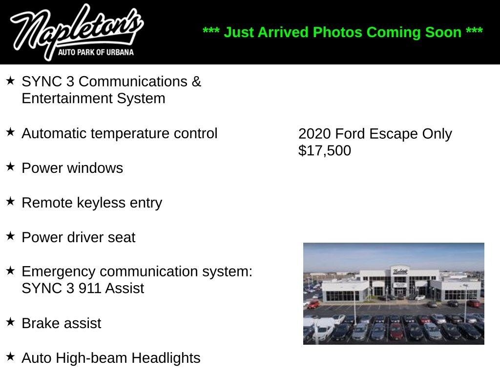 Used 2020 Ford Escape SE SUV