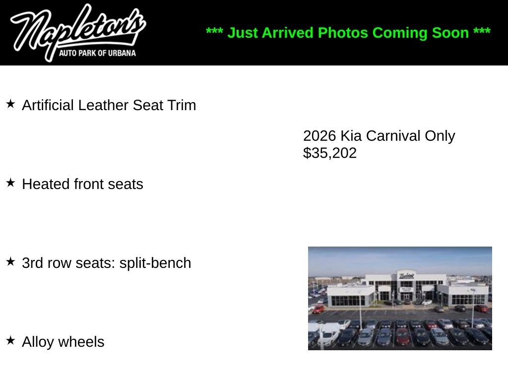 Used 2026 Kia Carnival LXS Van Passenger Van