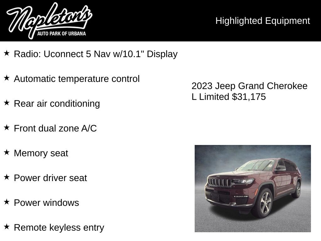 Used 2023 Jeep Grand Cherokee L Limited SUV