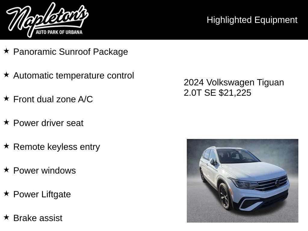 Used 2024 Volkswagen Tiguan 2.0T SE SUV