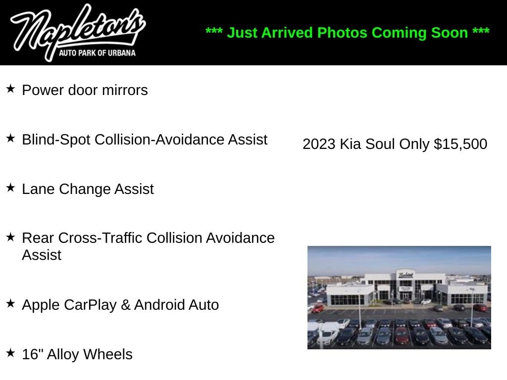 Used 2023 Kia Soul LX with VIN KNDJ23AU0P7208513 for sale in Urbana, IL