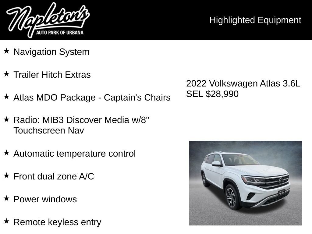 Used 2022 Volkswagen Atlas SEL SUV