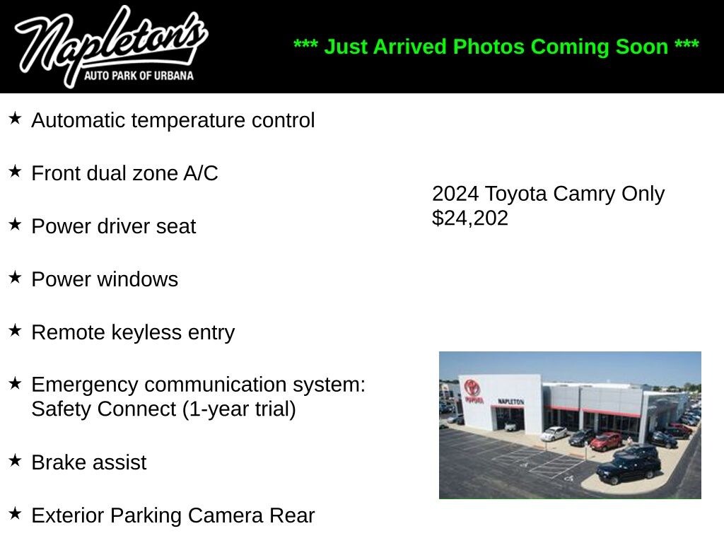 Used 2024 Toyota Camry LE Sedan