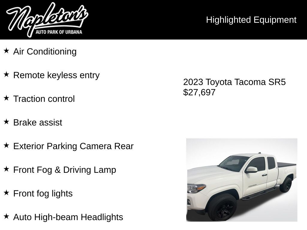 Used 2023 Toyota Tacoma SR5 Truck Access Cab