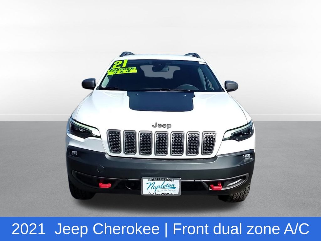 Used 2021 Jeep Cherokee Trailhawk with VIN 1C4PJMBX6MD253142 for sale in Urbana, IL