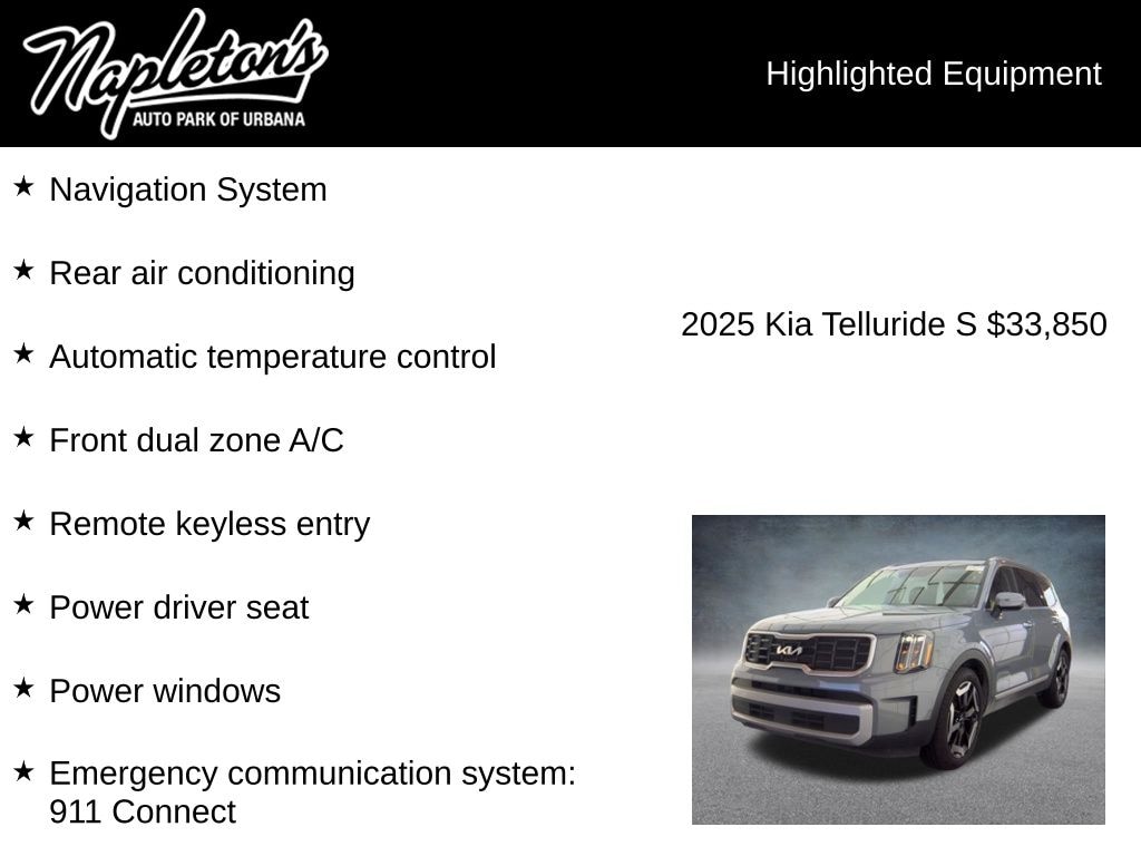 Used 2025 Kia Telluride S SUV