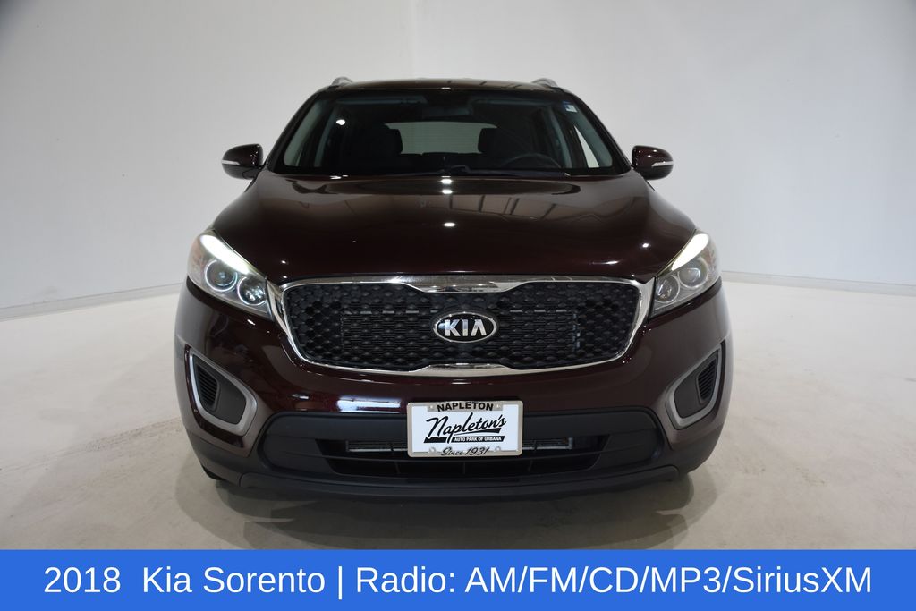Used 2018 Kia Sorento LX with VIN 5XYPGDA58JG406390 for sale in Urbana, IL