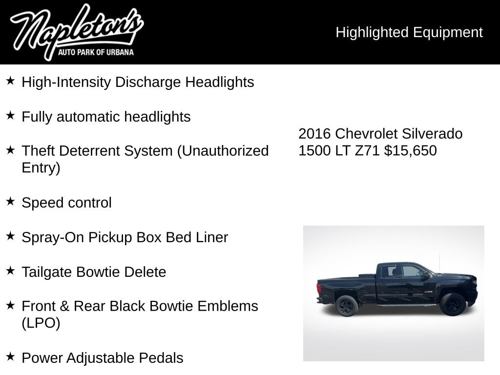 Used 2016 Chevrolet Silverado 1500 LT Truck Double Cab