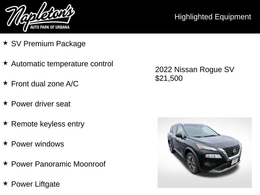 Used 2022 Nissan Rogue SV SUV