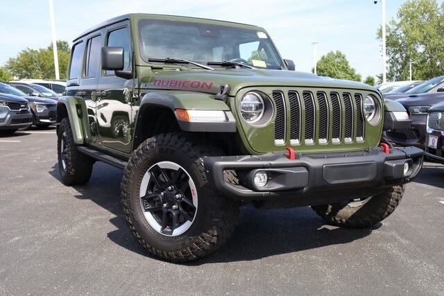 Used 2021 Jeep Wrangler Unlimited Rubicon with VIN 1C4HJXFG4MW727559 for sale in Saint Peters, MO