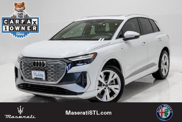 Used 2023 Audi Q4 e-tron Premium Plus with VIN WA1L2BFZ8PP001448 for sale in St. Peters, MO