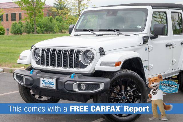 Used 2024 Jeep Wrangler 4xe Sahara 4XE with VIN 1C4RJXP68RW274791 for sale in St. Peters, MO