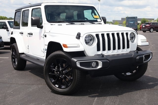 Used 2021 Jeep Wrangler Unlimited Sahara 4XE with VIN 1C4JJXP6XMW770259 for sale in Saint Peters, MO