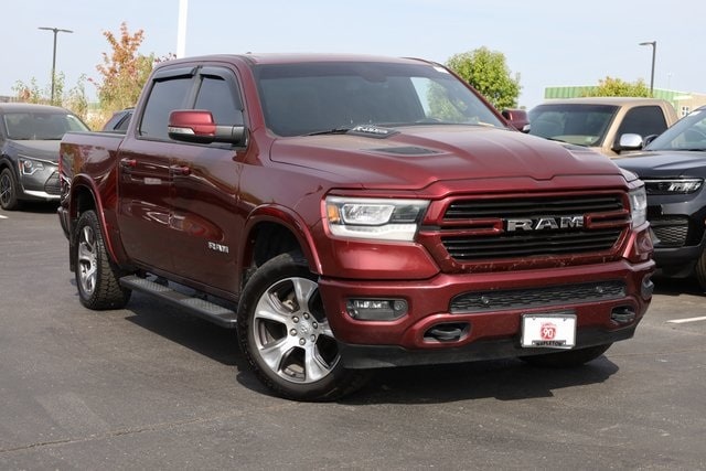 Used 2019 RAM Ram 1500 Pickup Laramie with VIN 1C6SRFJT0KN584178 for sale in Saint Peters, MO