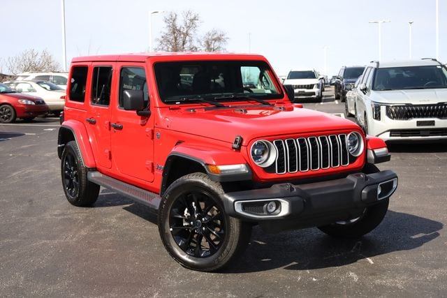 Certified 2025 Jeep Wrangler 4xe Sahara 4XE with VIN 1C4RJXP61SW577949 for sale in St. Peters, MO