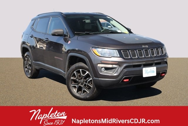 Used 2020 Jeep Compass Trailhawk with VIN 3C4NJDDB1LT171353 for sale in Saint Peters, MO