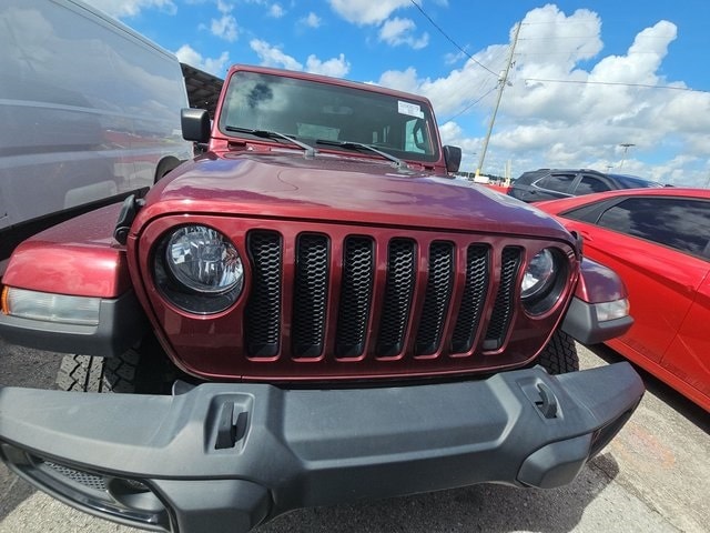 Used 2021 Jeep Wrangler Unlimited Sahara Altitude with VIN 1C4HJXEN2MW669421 for sale in Lake Park, FL