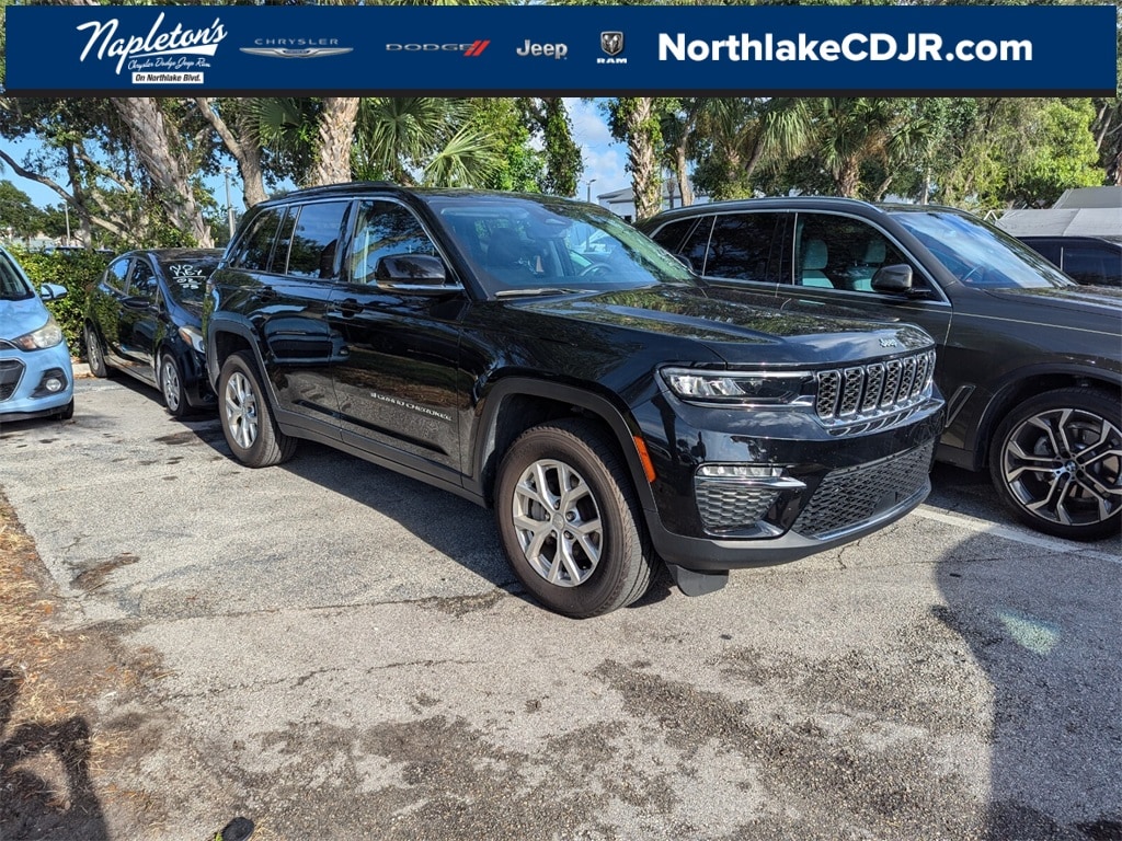 Used 2023 Jeep Grand Cherokee Limited with VIN 1C4RJHBG2PC512235 for sale in Palm Beach Gardens, FL