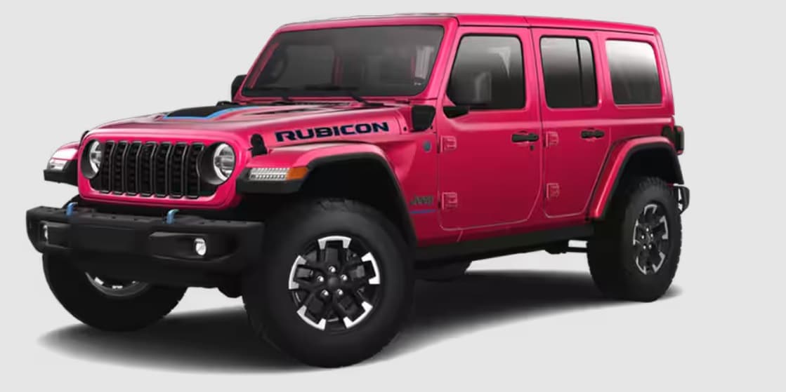Pink Jeep Wrangler 4xe for sale