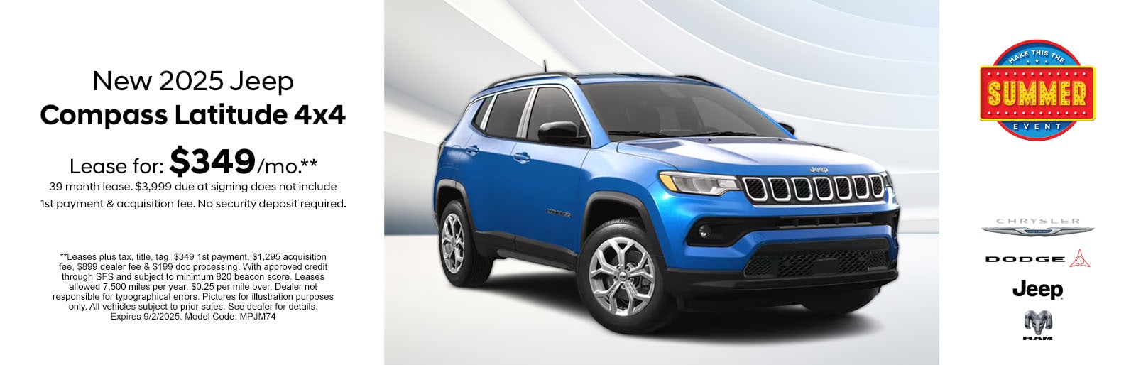 2025 Compass Latitude 4x4 Summer Event