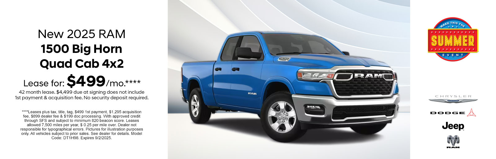 2025 Ram 1500 Big Horn Quad Cab Summer Event