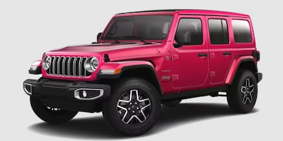 Pink Four-Door Jeep Wrangler for Sale