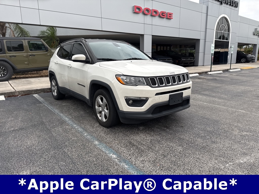Used 2018 Jeep Compass Latitude with VIN 3C4NJCBB1JT344329 for sale in Lake Park, FL