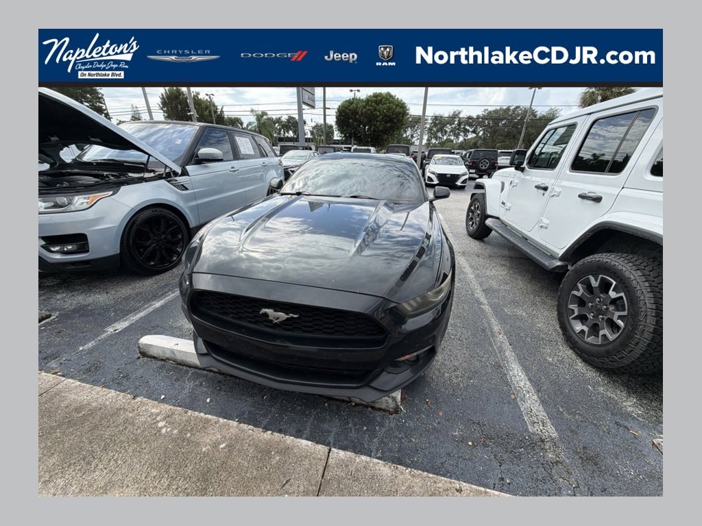 Used 2015 Ford Mustang EcoBoost Premium with VIN 1FA6P8TH0F5407002 for sale in Lake Park, FL