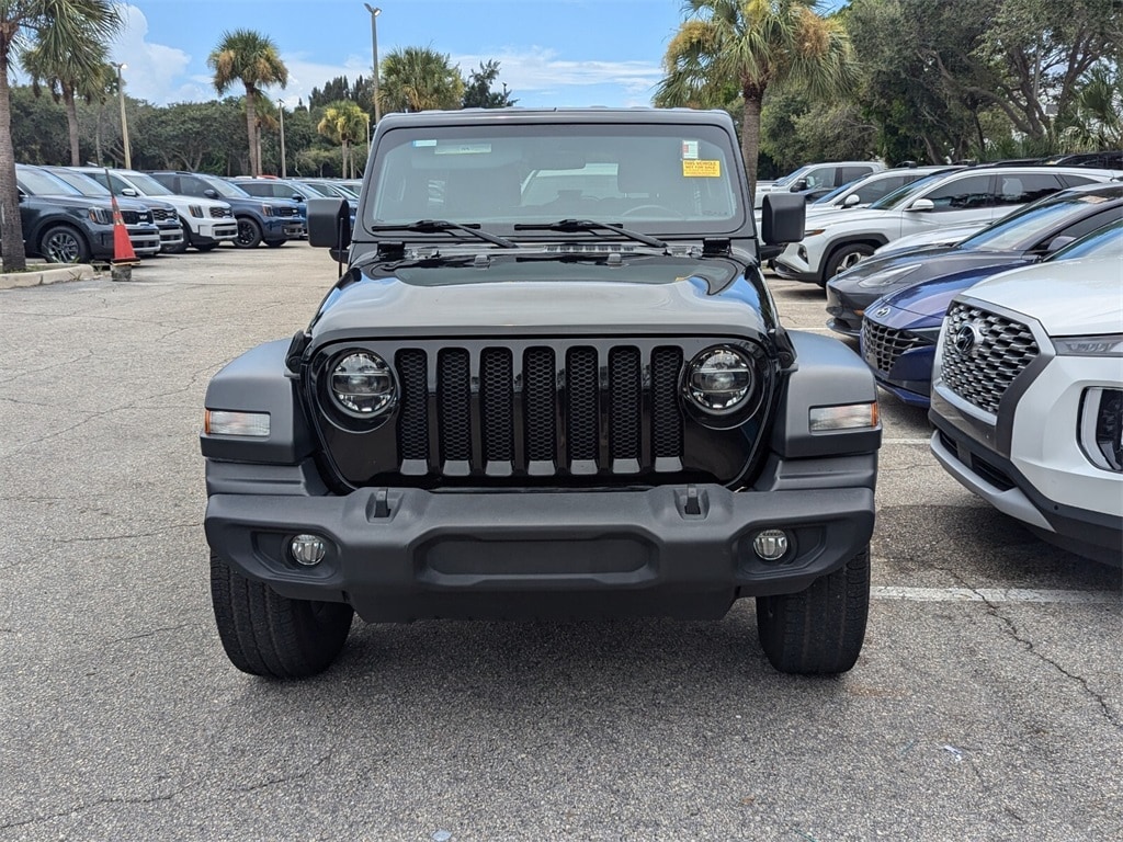 Used 2020 Jeep Wrangler Unlimited Willys with VIN 1C4HJXDN3LW193454 for sale in Lake Park, FL