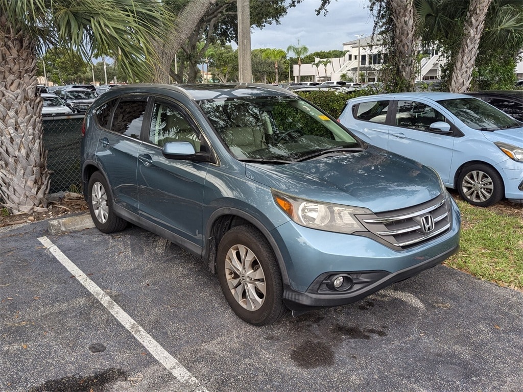 Used 2014 Honda CR-V EX-L with VIN 2HKRM4H75EH611351 for sale in Lake Park, FL