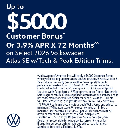 VW Incentives October