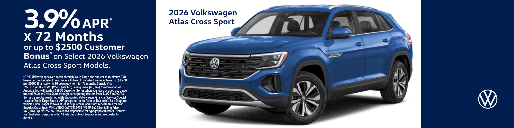 VW Incentives January