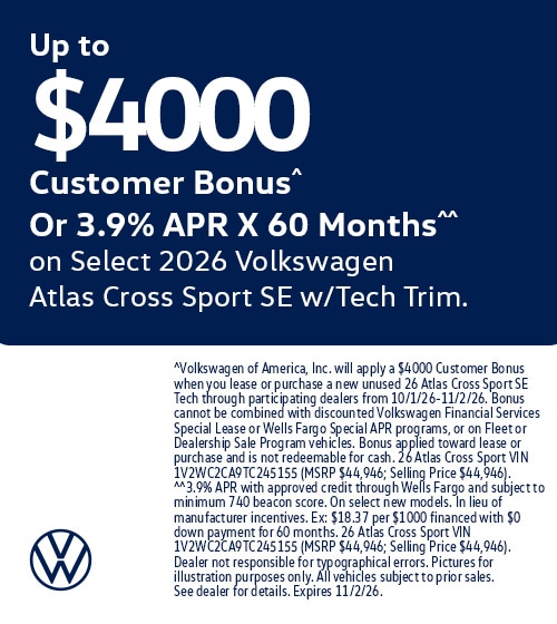 VW Incentives October