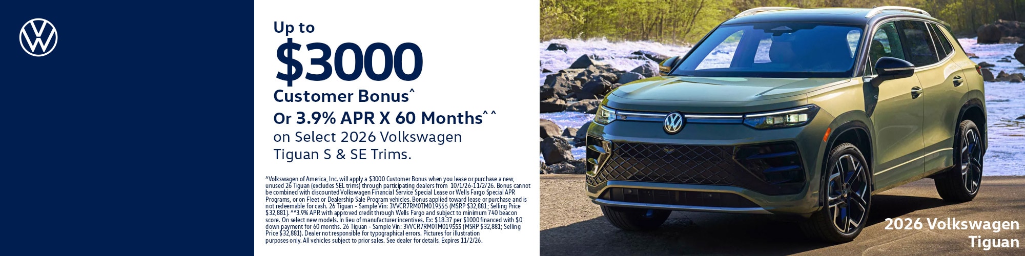 VW Incentives October