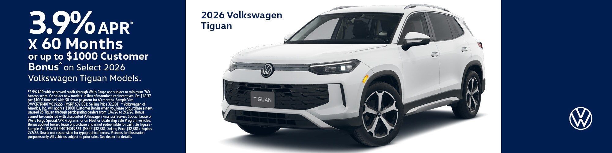 VW Incentives January