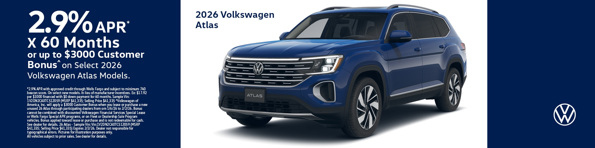 VW Incentives January