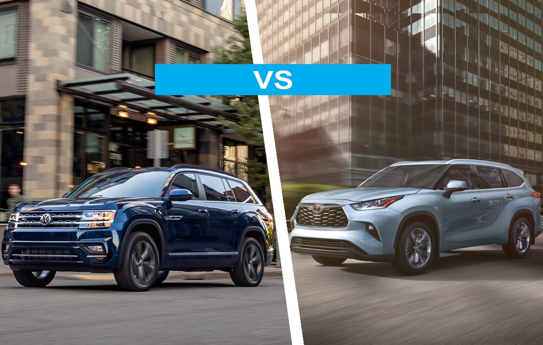 2022 VW Atlas vs Toyota Highlander Review Napleton