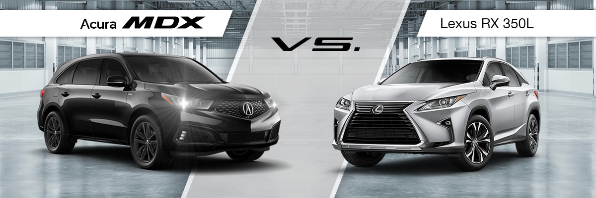 Acura MDX vs Lexus RX 350L Comparison