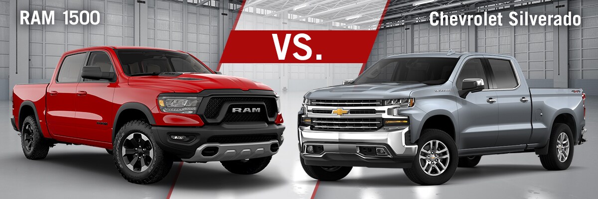 Chevy Silverado Truck Vs RAM 1500 Truck