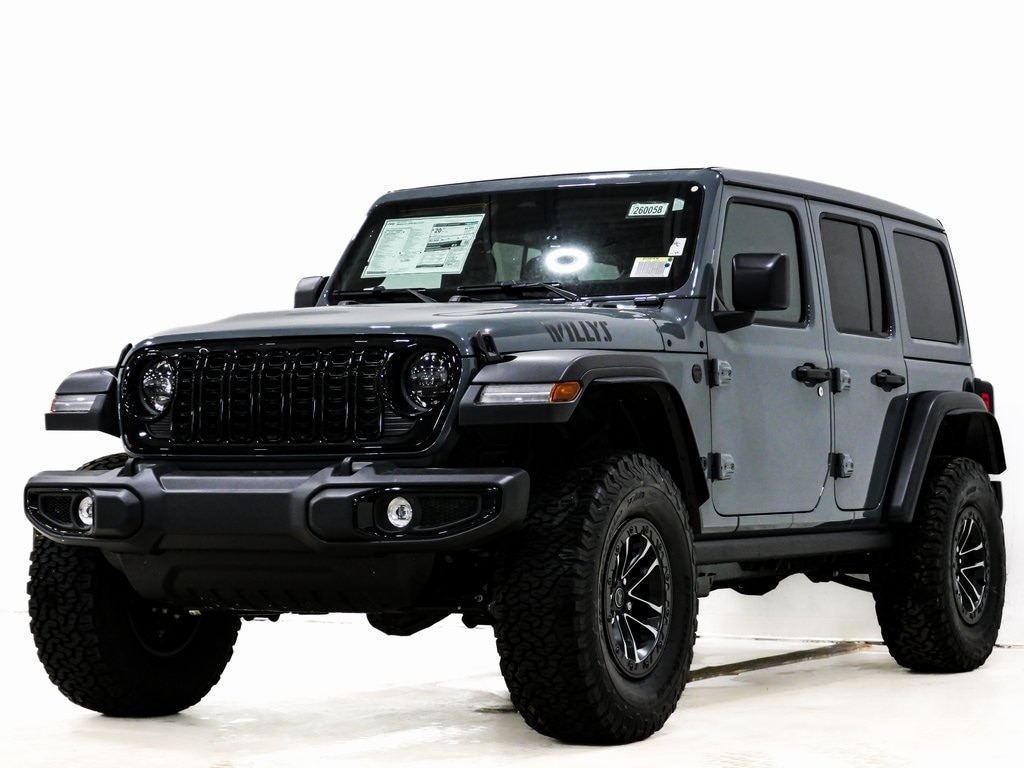 New 2026 Jeep Wrangler 4-DOOR WILLYS Sport Utility