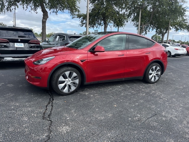 Used 2023 Tesla Model Y Long Range with VIN 7SAYGDEEXPA023100 for sale in Sanford, FL