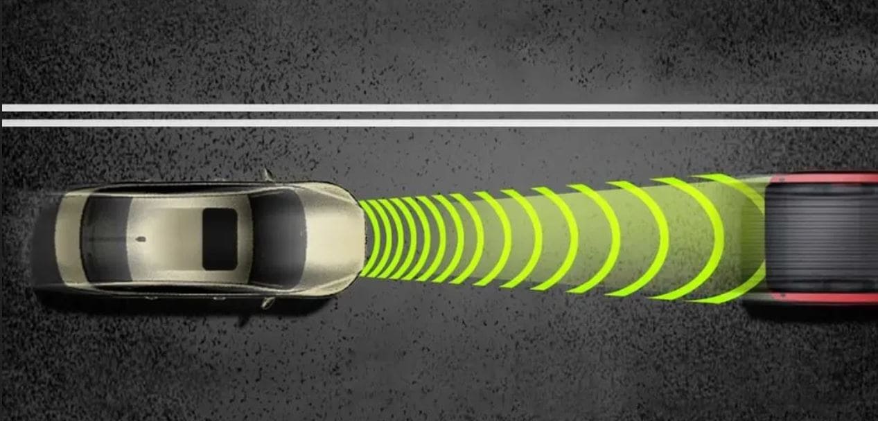 vw atlas vehicle automatic post-collision breaking system