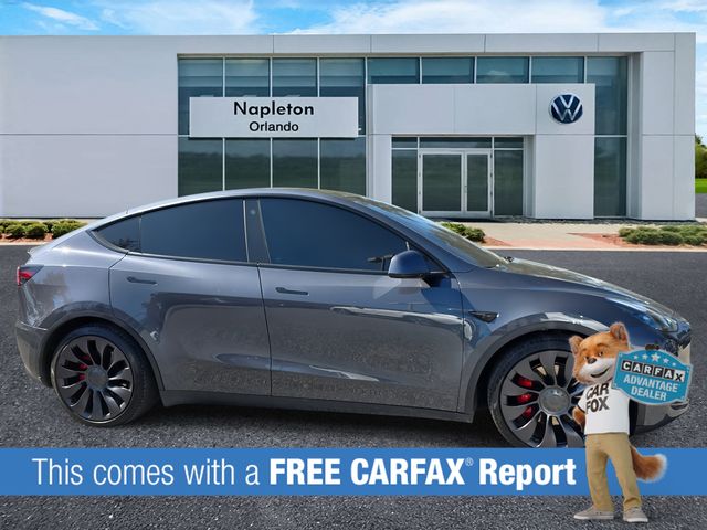 Used 2021 Tesla Model Y Performance with VIN 5YJYGDEF9MF263520 for sale in Sanford, FL