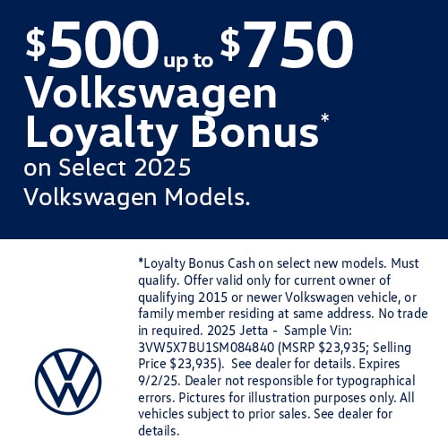 $750 Loyalty Bonus Select Models