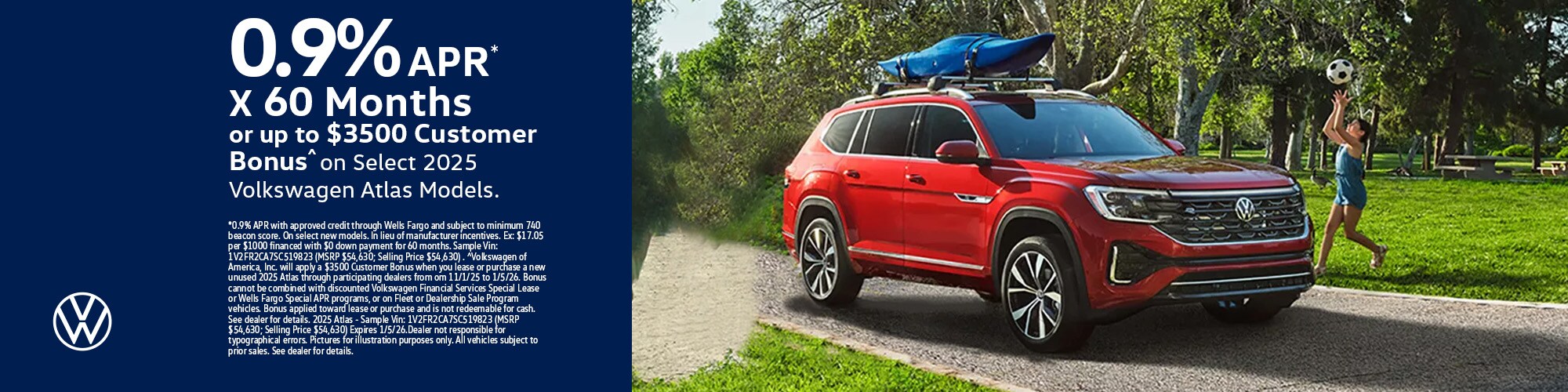 VW Incentives December