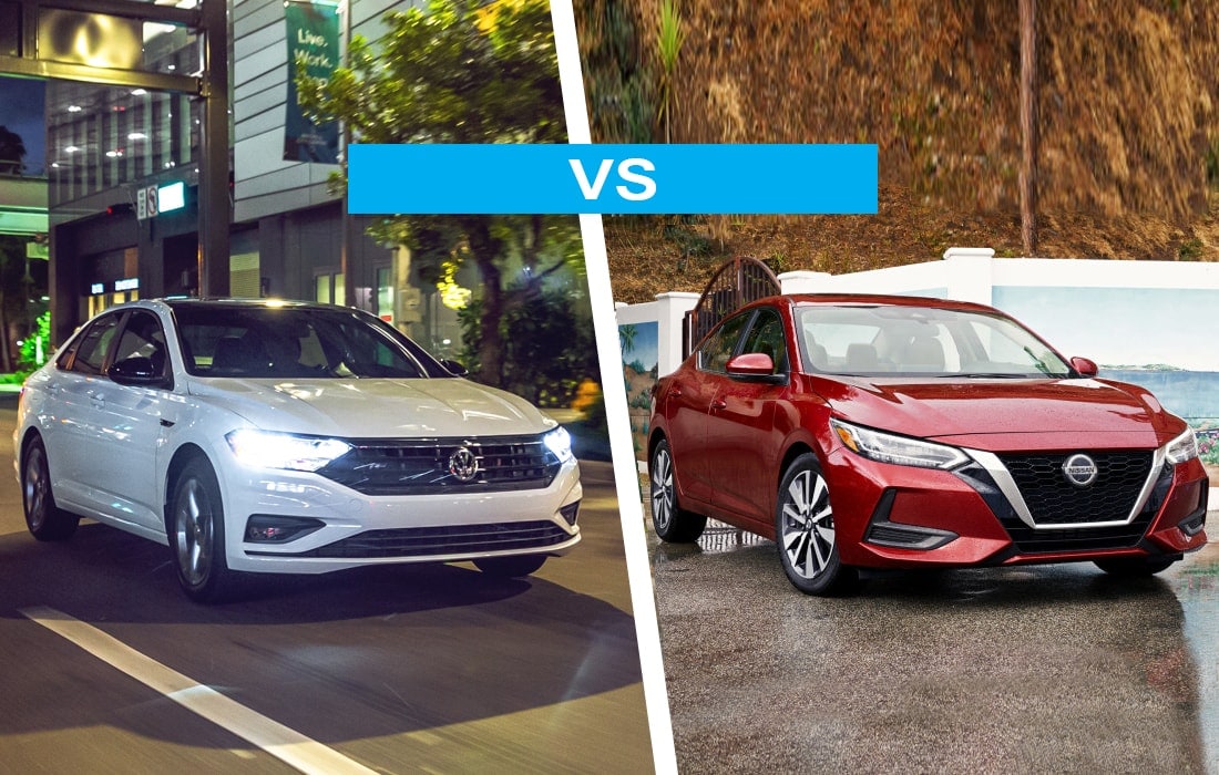 new volkswagen jetta vs sentra vehicle comparison