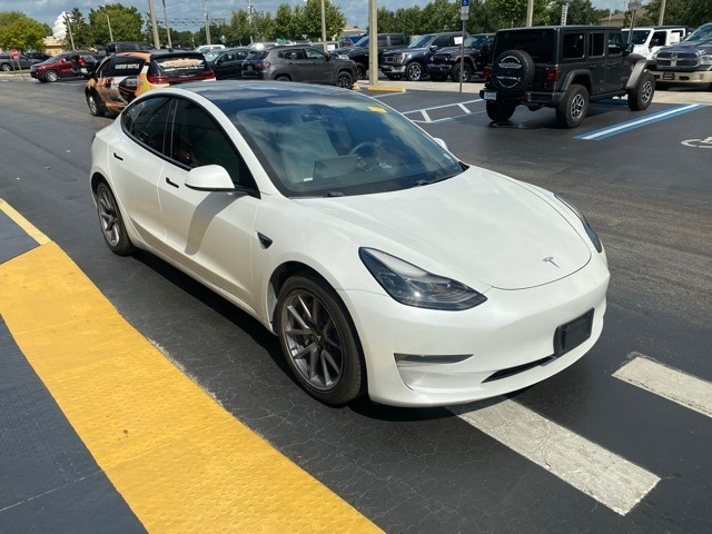 Used 2021 Tesla Model 3 Base with VIN 5YJ3E1EA7MF908703 for sale in Oakbrook Terrace, IL