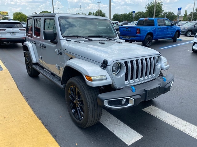 Used 2023 Jeep Wrangler 4xe Sahara 4XE with VIN 1C4JJXP63PW641624 for sale in Kissimmee, FL