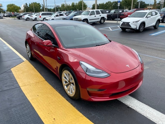 Used 2021 Tesla Model 3 Base with VIN 5YJ3E1EBXMF079778 for sale in Kissimmee, FL