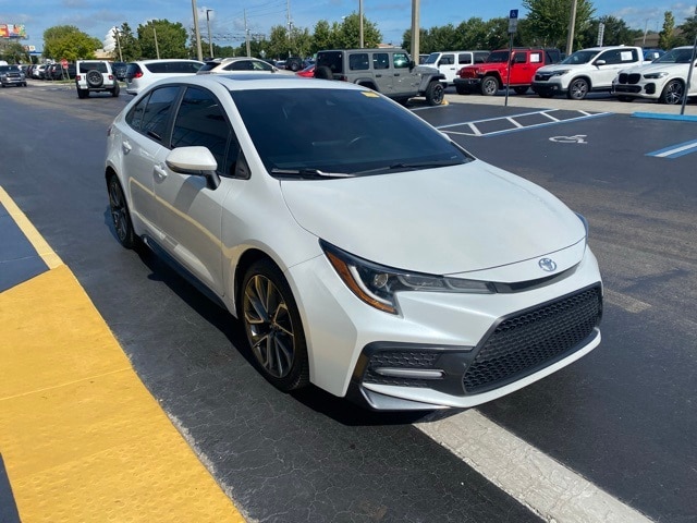 Used 2022 Toyota Corolla SE with VIN 5YFP4MCE6NP107813 for sale in Kissimmee, FL